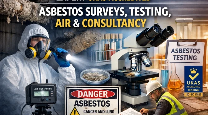 Expert UKAS Accredited Asbestos Surveys, Testing, Air & Consultancy img