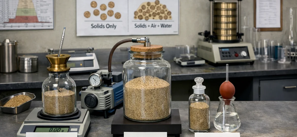 Geotechnical Particle Density Testing lab scene img