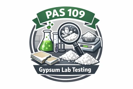 icon for PAS 109 Specification for the Production of Reprocessed Gypsum from Waste Plasterboard – Lab Testing