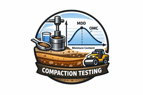 Compaction testing geotechnical icon Compaction testing geotechnical icon