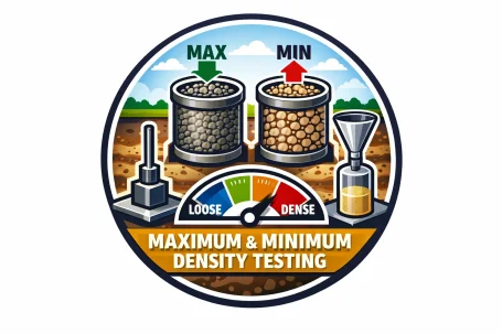 Maximum and Minimum Density testing Geotechnical icon Maximum and Minimum Density testing Geotechnical icon