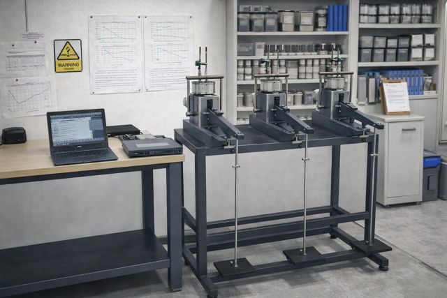 Oedometer Testing Geotechnical lab scene img v3