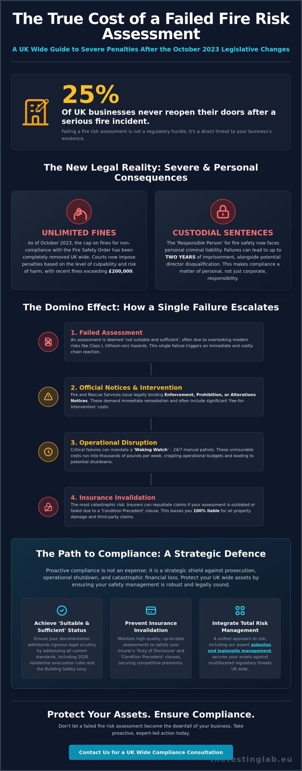 The Total Cost of Failing a Fire Risk Assessment: UK Compliance in 2026