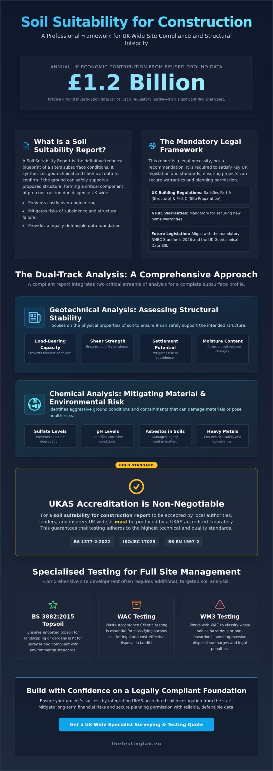Soil Suitability for Construction Report: A Guide to UK Compliance (2026)