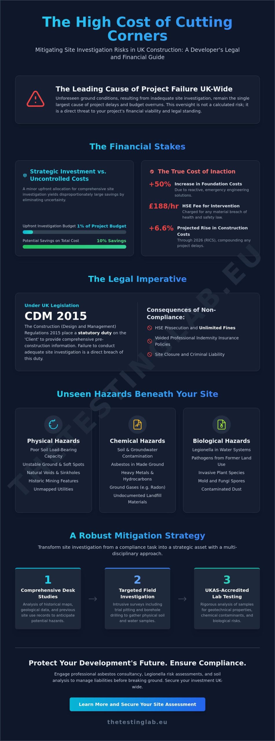 The Critical Risks of Inadequate Site Investigation: A UK Developer’s Guide