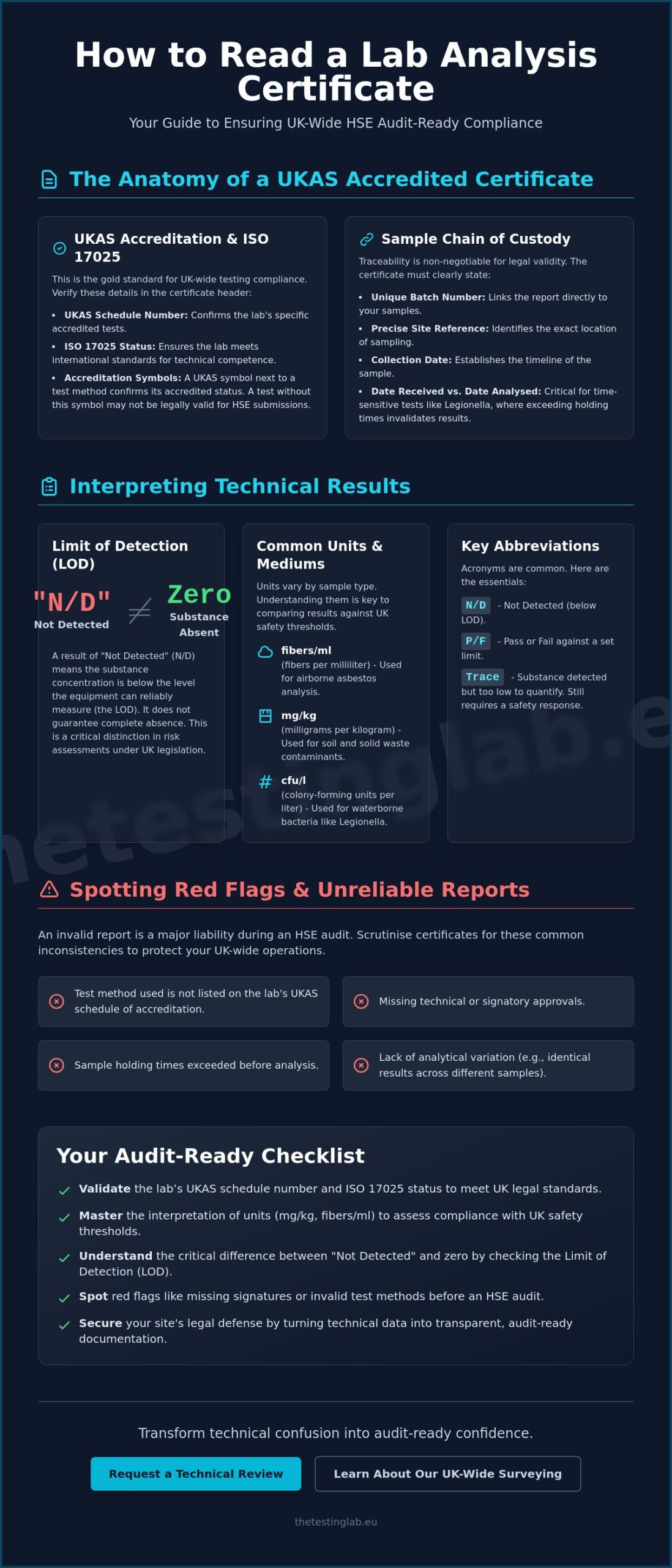 How to Read a Lab Analysis Certificate: A Guide to UK Compliance and Data Interpretation