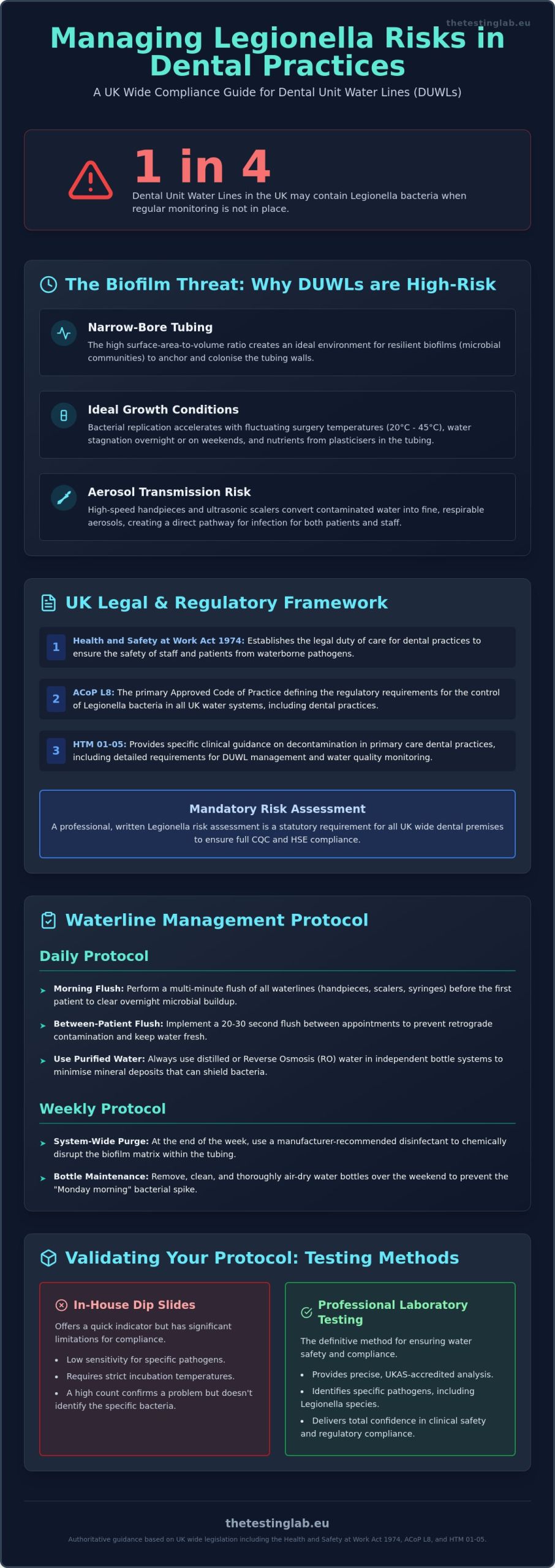 Managing Legionella Risks in Dental Chairs: A 2026 UK Compliance Guide