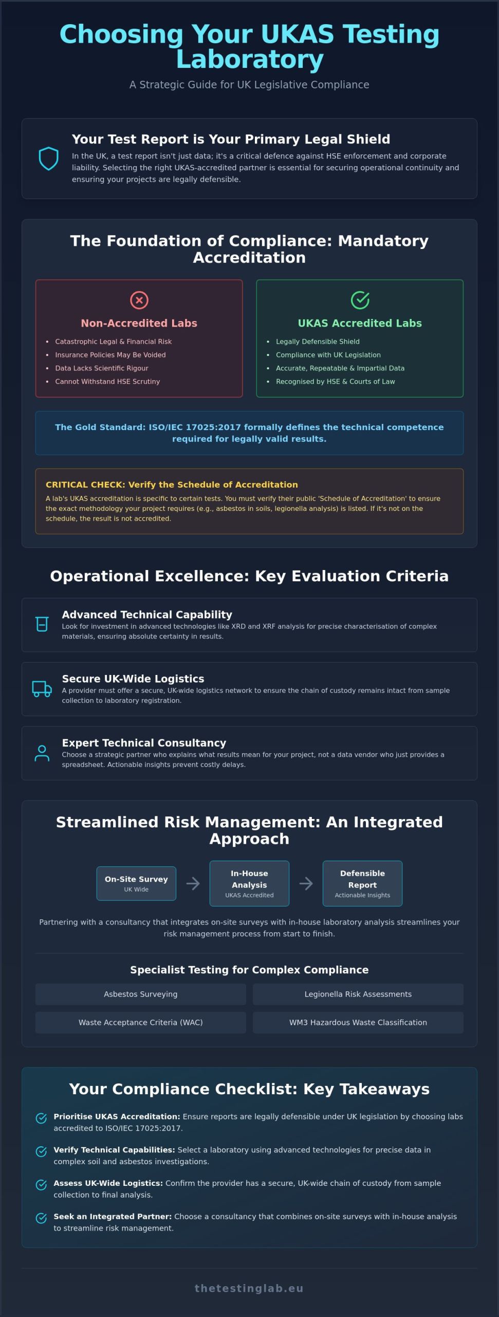 How to Choose a Testing Laboratory: A Strategic Guide to Compliance and Quality